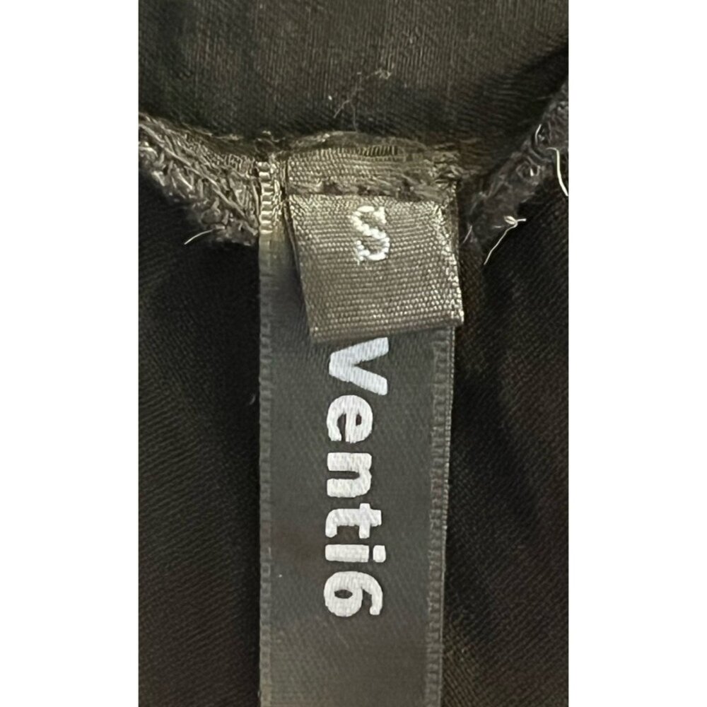 New Venti6 Black Drawstring Soft Stretch Joggers Pants - Made in Italy - Picture 8 of 9